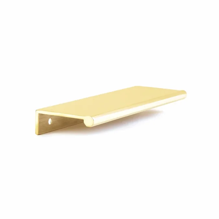Schaub 5″ Center to Center Baker Edge Pull – Unlacquered Brass Finish