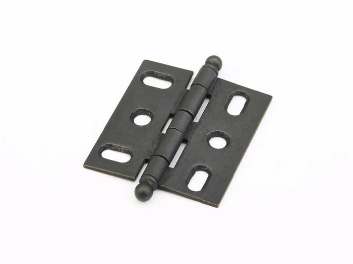 Schaub Ball Tip Mortise Cabinet Hinge – Distressed Bronze Finish
