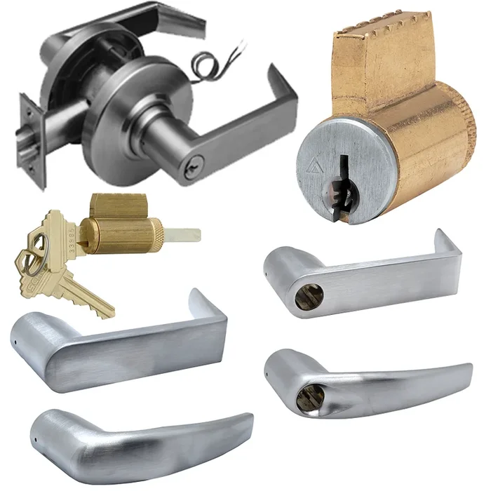 Schlage Grade 1 Electric Lock/Unlock Storeroom Cylindrical Lock with Athens Lever
