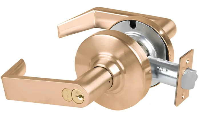 Schlage Grade 2 Office Rhodes Lever Lock with FSIC Prep and 6-Pin C123 Keyway