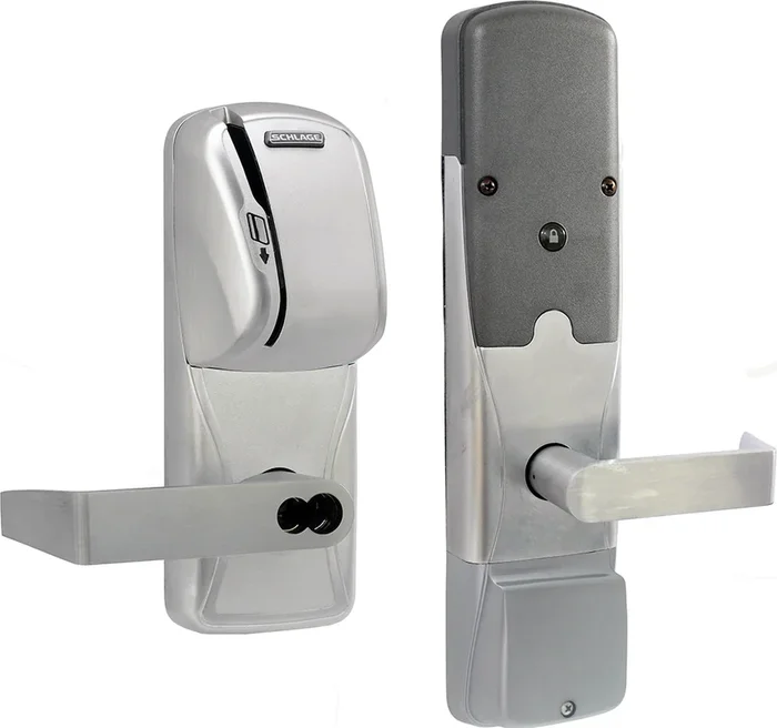 Schlage KIT – Magnetic Stripe Networked Wireless Office Mortise Lock with Rhodes Lever