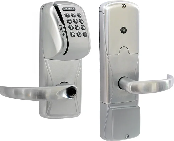 Schlage Magnetic Stripe Stand Alone Office Lock – Grade 1, Brushed Chrome Cylinder