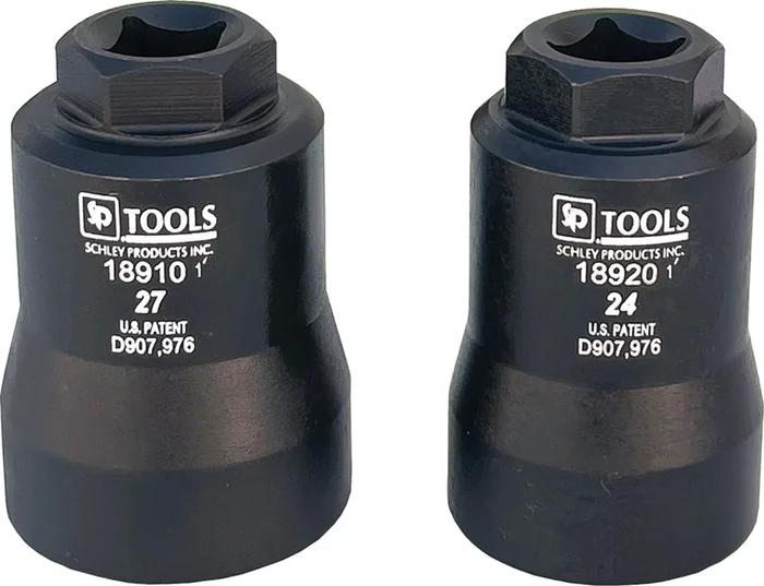 Schley Products Inc. 18900 3/8″ Drive 6 Point 24mm/27mm Sensor Socket Set