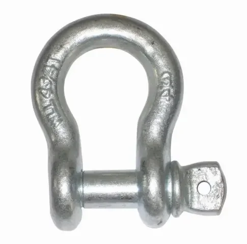 Screw pin shackle HDG 1/3ton 3/16