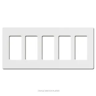 Screwless 5 Decor Plastic Switch Cover Lutron – Satin Snow White