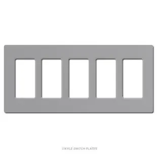 Screwless 5 Decor Plastic Wall Plate Lutron – Gray