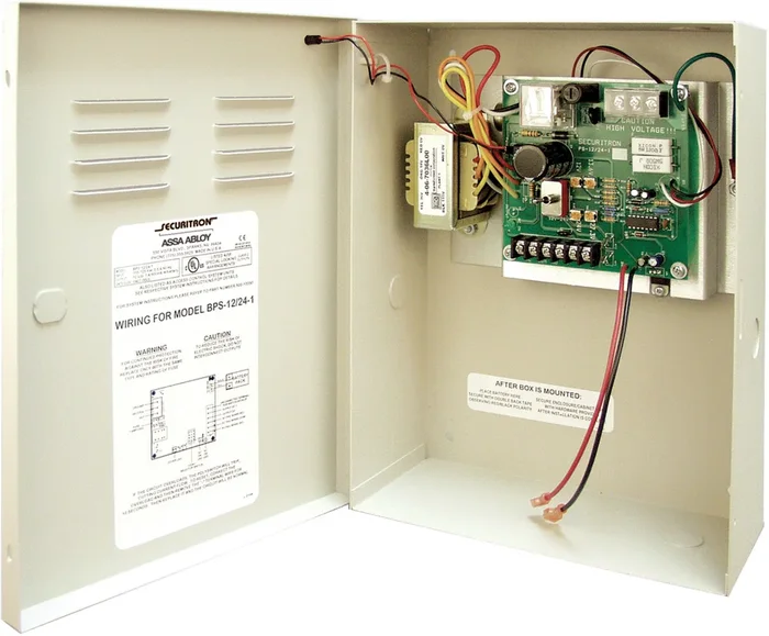 Securitron Single-Voltage Linear Power Supply 24VDC 4 Amp with Enclosure