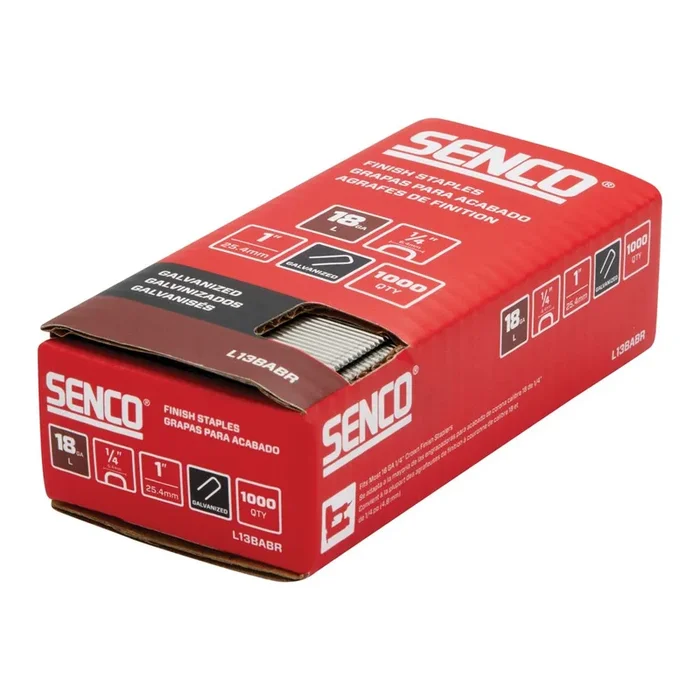 Senco 18 Gauge 1/4in Crown Staple 1in 1M/Bx – CARLSON SYSTEMS
