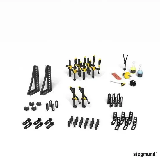 Set 2, 54 Piece Accessory Kit for Siegmund System 16 Welding Tables