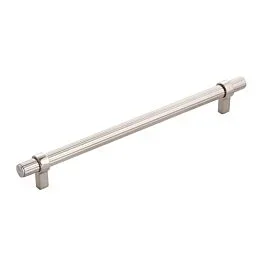 Sinclaire in Polished Nickel 8-13/16 Inch (224mm) Center to Center, Overall Length 10-13/16 Inch Cabinet Hardware Pull/Handle