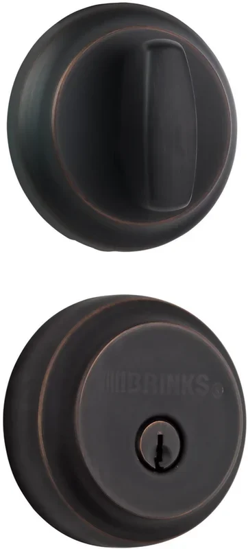 Single Cylinder Almarrion Deadbolt – Tuscan Bronze by Brinks Home Security