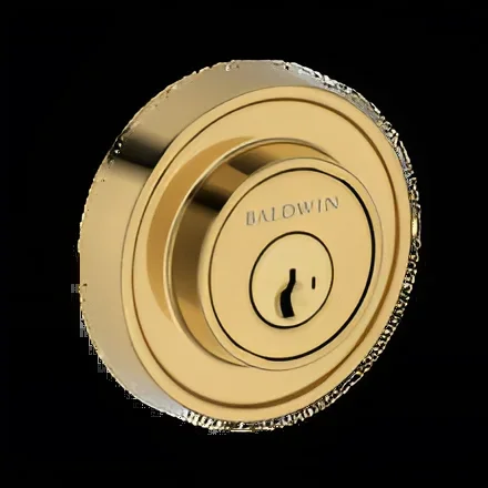 Single Cylinder Recessed Round Deadbolt with SmartKey C Keyway – Baldwin Reserve