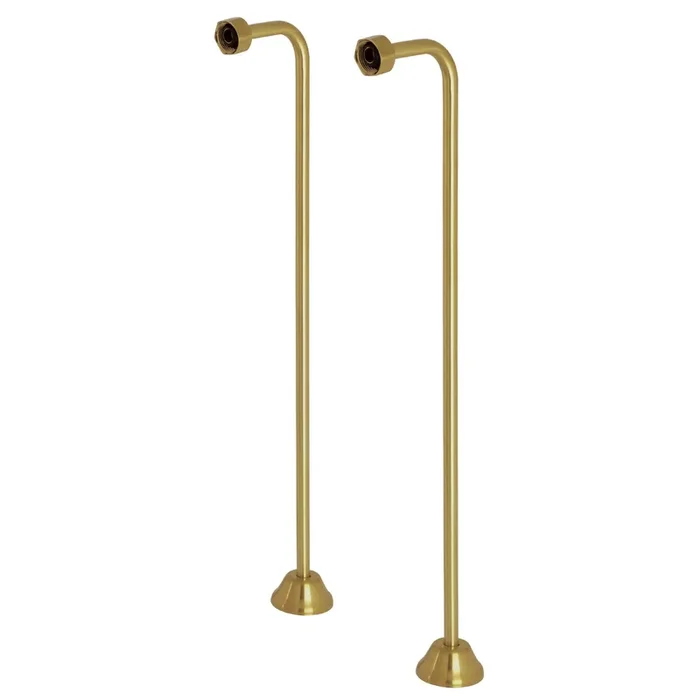 Single Offset Bath Supply, Brushed Brass by Kingston Brass