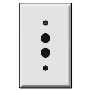 Single Push Button Switch Plate Covers