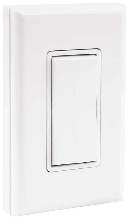 Single Rocker Kinetic Wall Switch – Bluetooth Battery-Free Wireless by Hafele