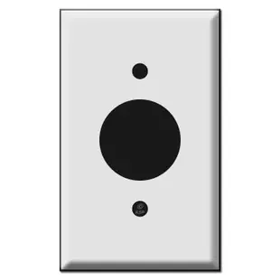 Single Round Outlet Cover Plates for 1.4″ Round Receptacles