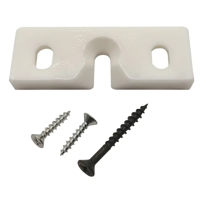 Smart Clip With Screws by UNIVERSITY PLASTICS – Cabinet and Furniture Hardware