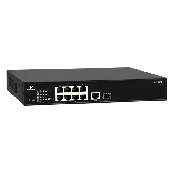 Smart Managed 10-Port Gigabit PoE Ethernet Switch (8+2) by EtherWAN Systems