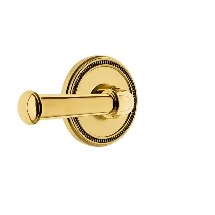 Soleil Rosette with Georgetown Lever in Lifetime Brass – Grandeur