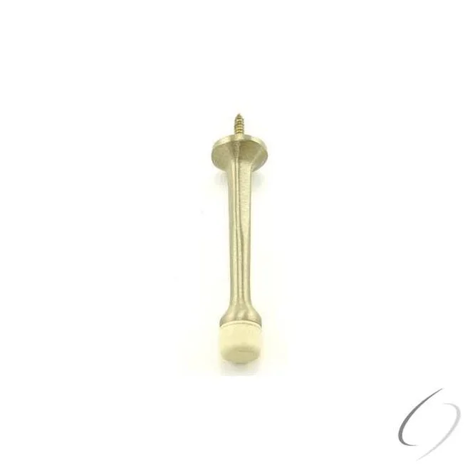 Solid Brass 3-3/4″ Solid Door Stop Satin Nickel Finish – Ives Commercial