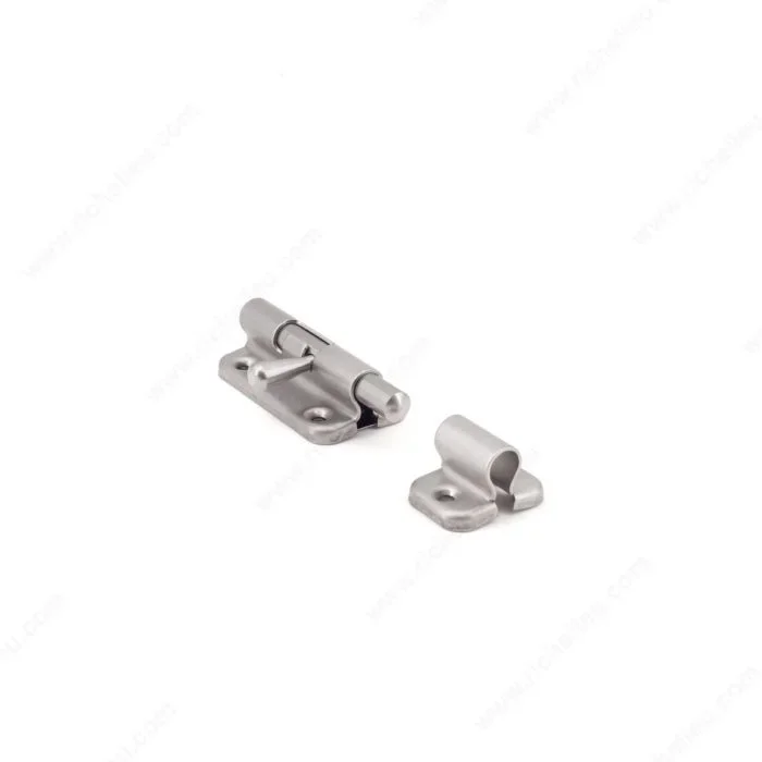 Spring-Loaded Barrel Slide Bolt by Richelieu – Cabinet Hardware