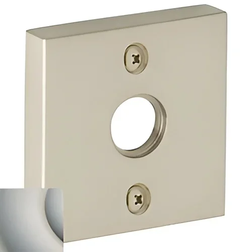 Square Emergency Release Trim – Lifetime Satin Nickel Finish by Baldwin Estate