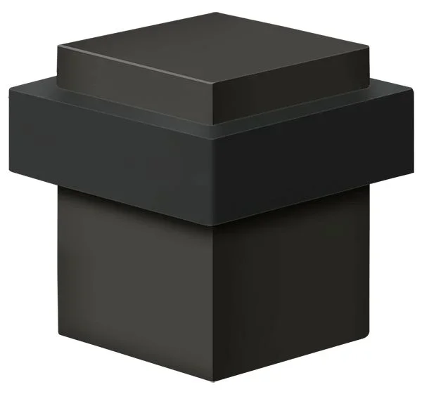 Square Universal Floor Bumper 1-3/8″ – Solid Brass, Oil-rubbed Bronze by Deltana