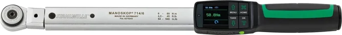 Stahlwille MANOSKOP tightening angle torque wrenches w.reversible ratchet insert tool No. 714R Values only for in-lb 6-60Nm Outp