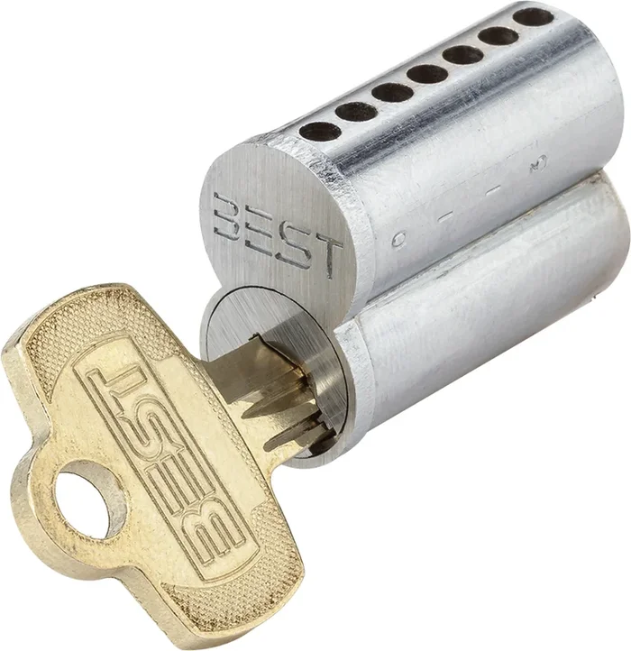 Standard 7 Pin E Keyway Uncombinated Core Satin Chrome Finish – Best