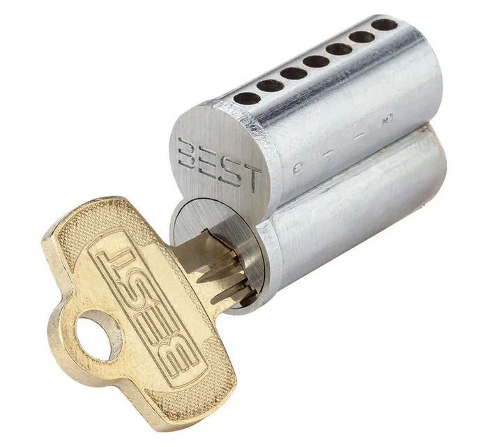 Standard 7 Pin R Keyway Uncombinated Core Satin Bronze Finish