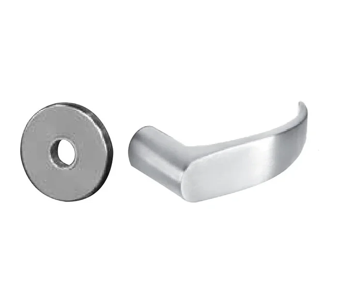 Storeroom Closet Mortise Lock with P Lever and LN Rose Less Cylinder – Satin Chrome Finish by Sargent
