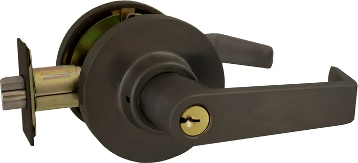 Storeroom Clutched Lever Lockset – Marks C Keyway, Grade 2, Dark Bronze