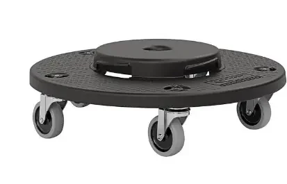 SUNCAST DOLLY FOR UTILITY TRASH CANS, UNIVERSAL TWIST-ON