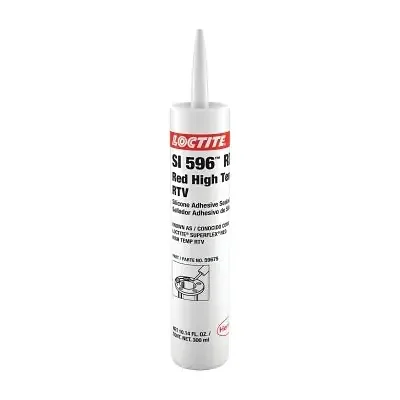 Superflex Red High Temp RTV, Silicone Adhesive Sealant, 300 mL Cartridge, Red