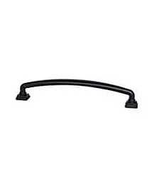 Tailored Traditional 6-5/16″ (160mm) Center to Center, 6-3/4″ (171mm) Overall Length Black Cabinet Handle / Pull, Berenson Hardware