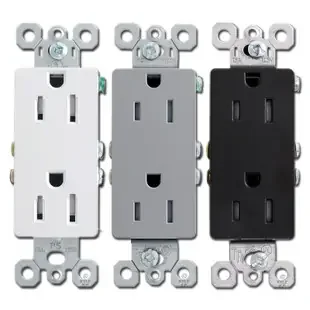Tamper Resistant 15A Decorator Block Outlets Pass & Seymour 885TR