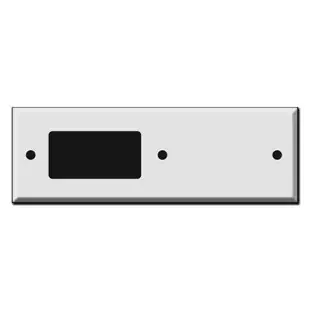 Tandem Decor Receptacle + Blank Covers – Wide Spaced Screws