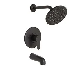 Tazio Shower Trim Package in a Stylish Matte Black Finish