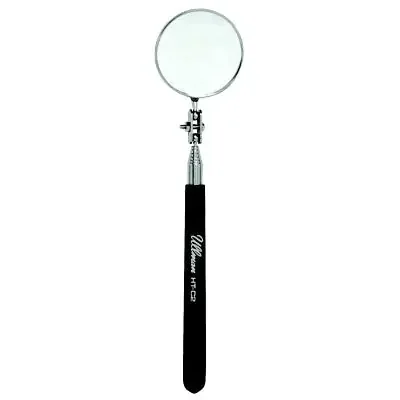 Telescoping Inspection Mirror, Round, 2-1/4 in dia, 6-1/2 in L to 36-3/8 in L