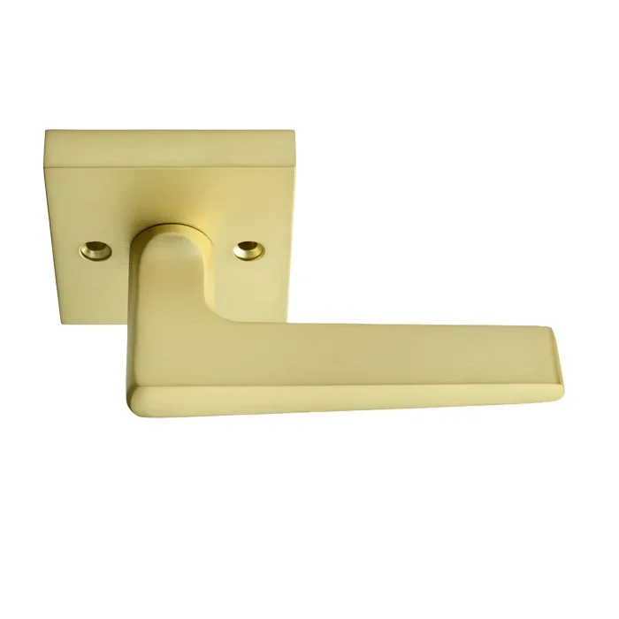Tiburon Lever, Satin Brass – BHP Decorative Functional Hardware