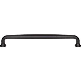 Top Knobs 18″ (457mm) Center to Center Charlotte Pull, Transitional Style, Overall Length 19″ Flat Black Appliance Pull / Handle