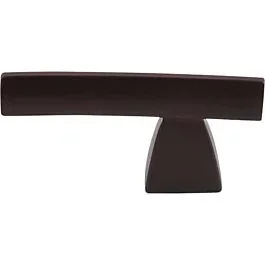 Top Knobs Arched Knob/Pull Contemporary Style Oil Rubbed Bronze Knob, 3/8 Inch Diameter