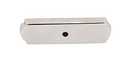 Top Knobs Aspen II Rectangle Backplate Contemporary, Rustic Style Polished Nickel, 2-1/2″ Overall Length