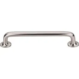 Top Knobs Aspen II Rounded Pull Contemporary, Rustic Style 6-Inch (152.4mm) Center to Center, Overall Length 7- Brushed Satin Nickel Cabinet Hardware Pull / Handle