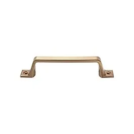 Top Knobs Channing Pull Contemporary, Transitional Style 3-3/4 Inch (96mm) Center to Center, Overall Length 5-1/8″ Honey Bronze Cabinet Hardware Pull / Handle
