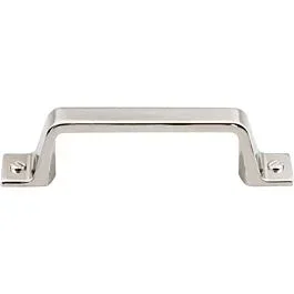 Top Knobs Channing Pull Contemporary, Transitional Style 3-Inch (76mm) Center to Center, Overall Length 4-3/8″ Polished Nickel Cabinet Hardware Pull / Handle