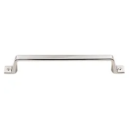 Top Knobs Channing Pull Contemporary, Transitional Style 6-5/16 Inch (160mm) Center to Center, Overall Length 7-5/8″ Polished Nickel Cabinet Hardware Pull / Handle