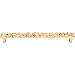 Top Knobs Cobblestone Pull Contemporary, Old World, Rustic Style 8-13/16 Inch (224mm) Center to Center, Overall Length 9-3/4″ Brass Cabinet Hardware Pull / Handle