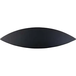 Top Knobs Eyebrow Cup Pull Contemporary Style 2-1/2 Inch (64mm) Center to Center, Overall Length 4-3/32 Inch Flat Black Cabinet Hardware Pull / Handle