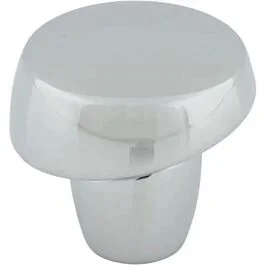 Top Knobs Florham Slant Polished Chrome Knob, 1-1/4 Inch (32mm) Diameter